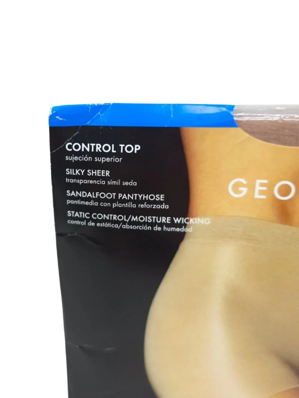 George Women's Plus Nude & Black Control Top & Body Shaper Pantyhose - Set of 3